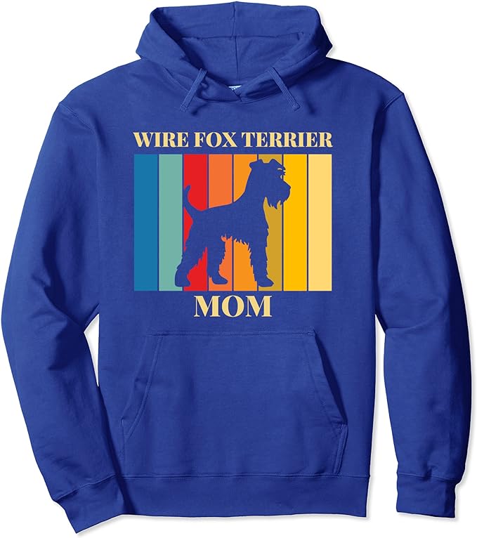 Wire Fox Terrier Mom - Wire Haired Fox Terrier Colourful Rainbow - Hoodie