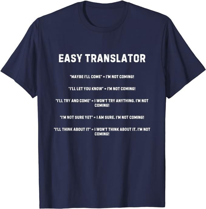Easy Translator For Introverts - T-Shirt