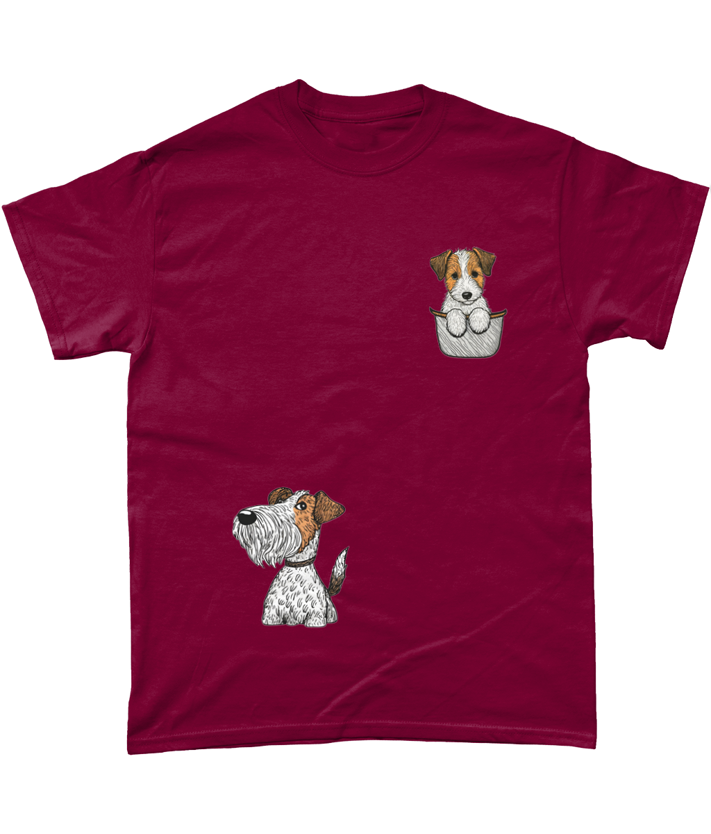 Wire Haired Fox Terrier in Your Pocket - Gildan Heavy T-Shirt - WHFT WFT