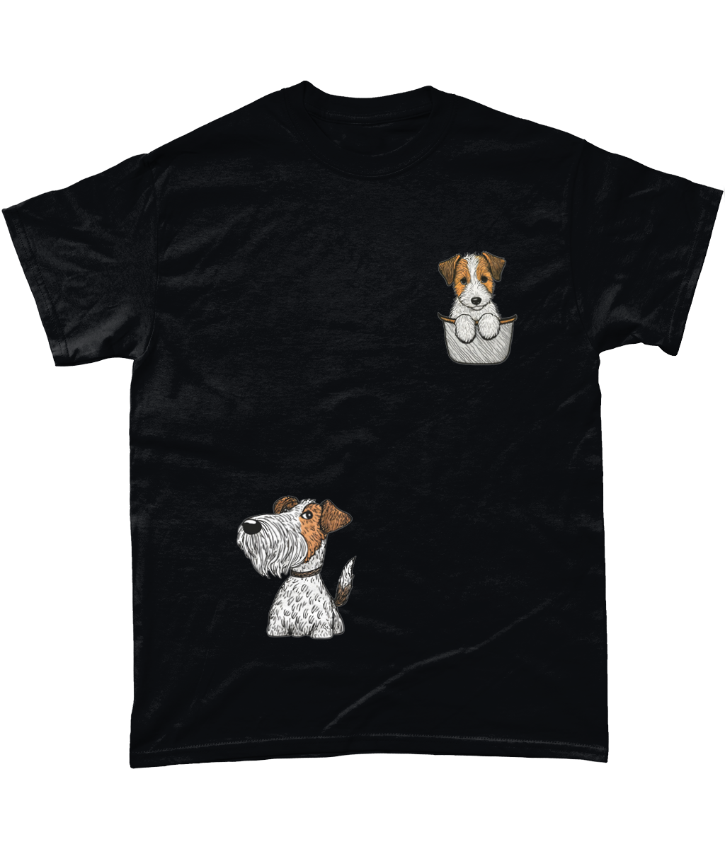 Wire Haired Fox Terrier in Your Pocket - Gildan Heavy T-Shirt - WHFT WFT