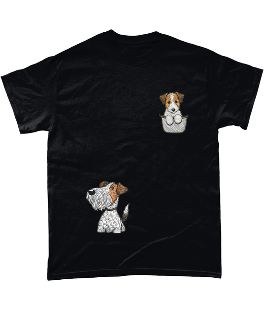 Wire Haired Fox Terrier in Your Pocket - Gildan Heavy T-Shirt - WHFT WFT