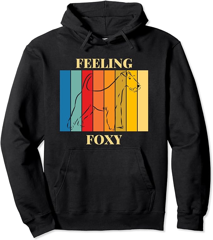 Feeling Foxy - Wire Haired Fox Terrier Colourful Rainbow - Hoodie