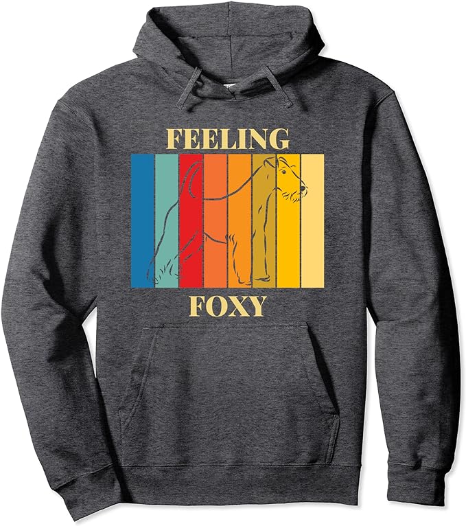 Feeling Foxy - Wire Haired Fox Terrier Colourful Rainbow - Hoodie