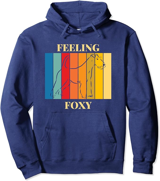 Feeling Foxy - Wire Haired Fox Terrier Colourful Rainbow - Hoodie