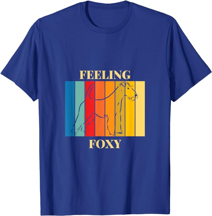 Feeling Foxy - Wire Haired Fox Terrier Colourful Rainbow T-Shirt