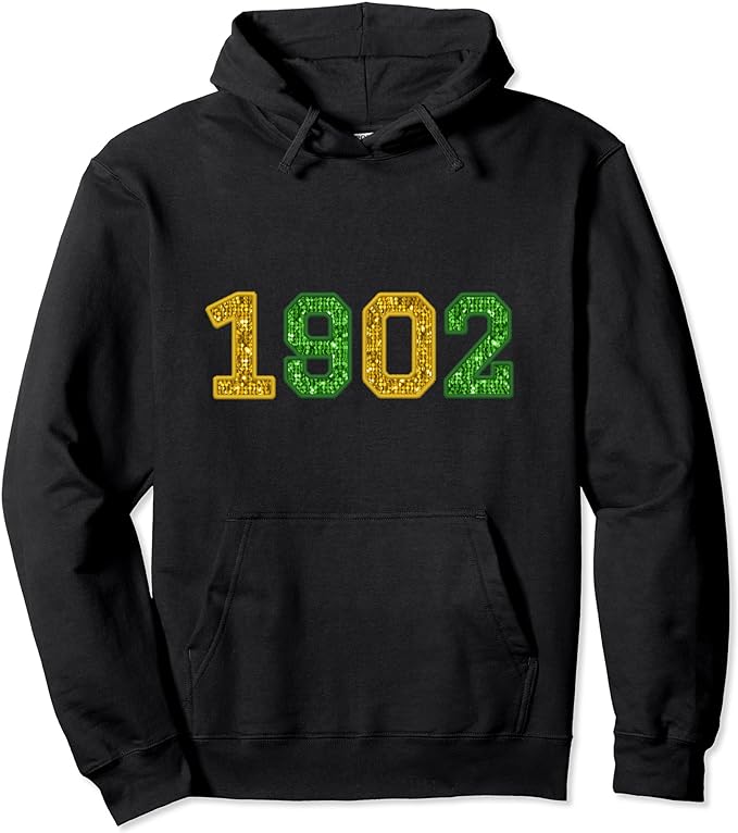 Norwich City - 1902 - Sequin Style Printed Hoodie