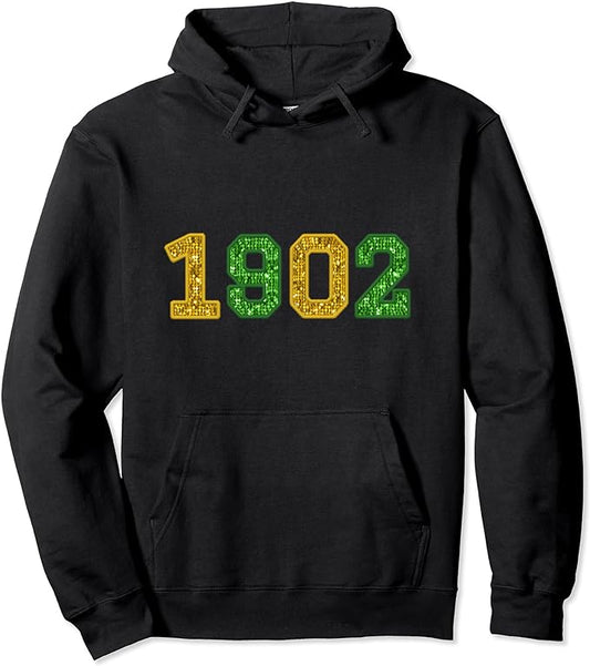Norwich City - 1902 - Sequin Style Printed Hoodie