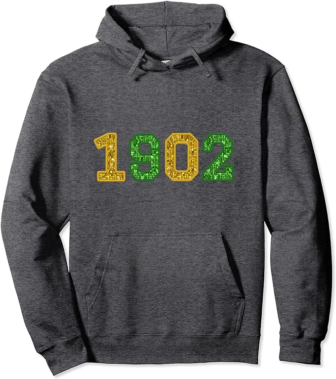 Norwich City - 1902 - Sequin Style Printed Hoodie