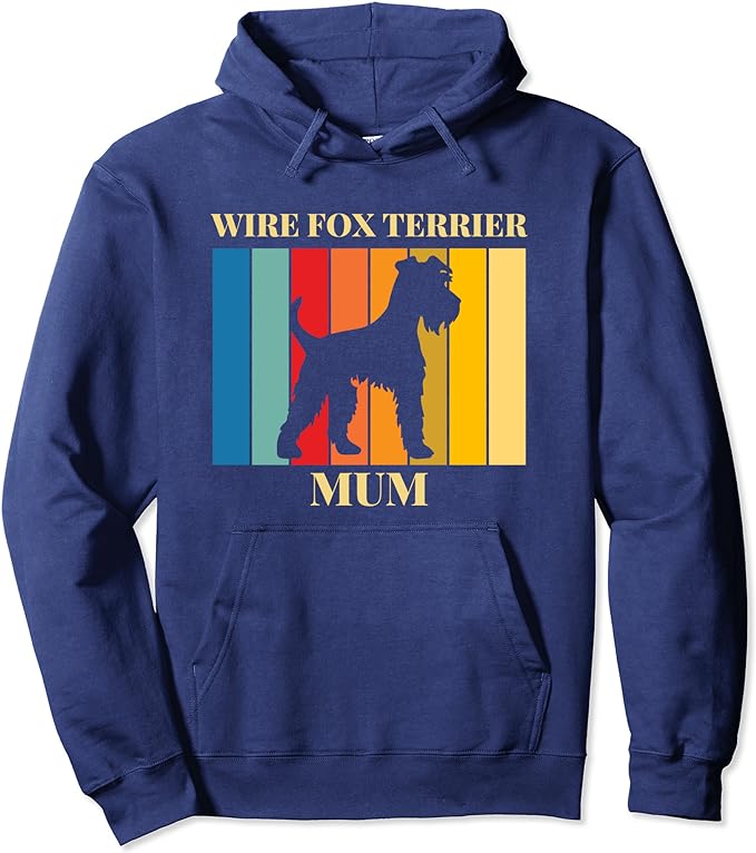 Wire Fox Terrier Mum - Wire Haired Fox Terrier Colourful Rainbow - Hoodie