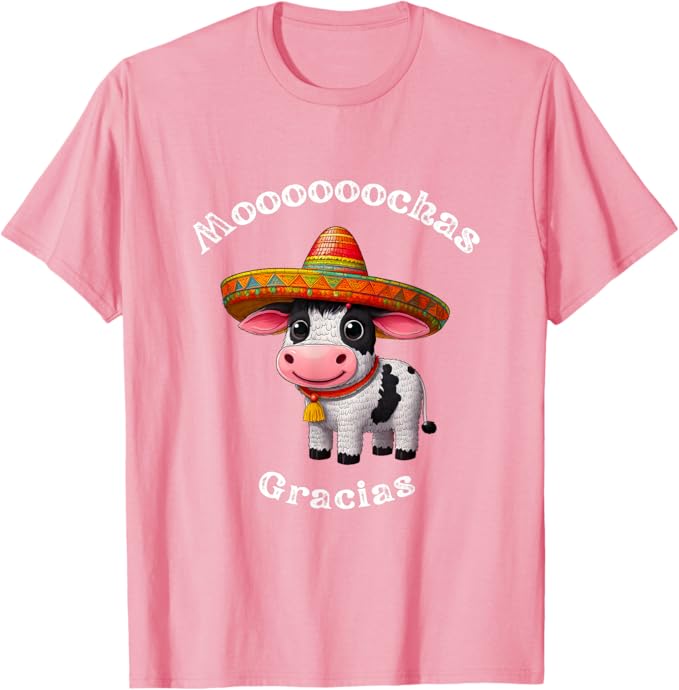 Mooooochas Gracias - Funny Spanish Cow Pinata T-Shirt