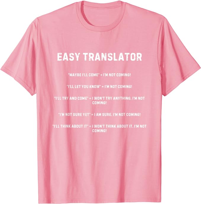 Easy Translator For Introverts - T-Shirt
