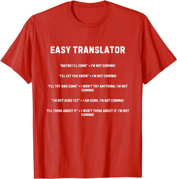 Easy Translator For Introverts - T-Shirt