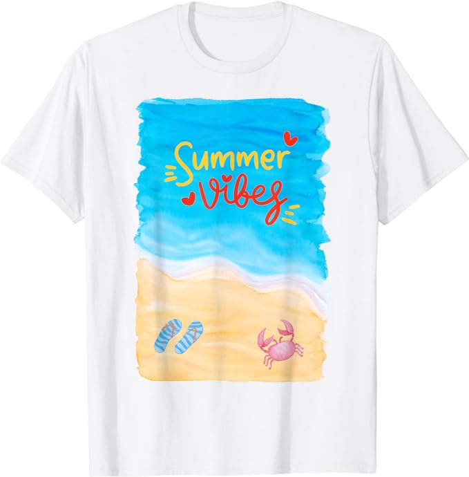 Summer Vibes Beach - T-Shirt